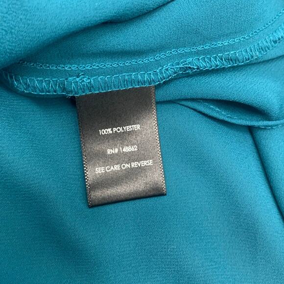 Torrid Strappy Blouse Size 4 Top Sheer Shirt Flowy V-Neck Adjustable Straps - Picture 8 of 9